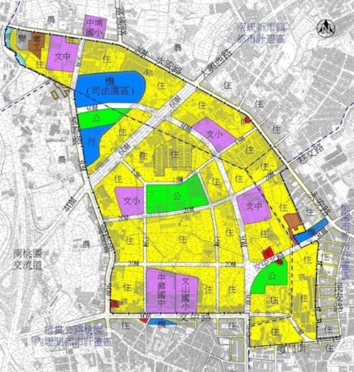 中路特區由永安路、文中路、國際路劃定發展區域